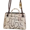 Bottega Veneta Small Andiamo Shoulder Bag Python Intrecciato Leather Roccia Fondant Gold Hardware