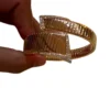 Bvlgari Tubogas Asymmetric bracelet 18k Yellow Gold Pavé Diamonds