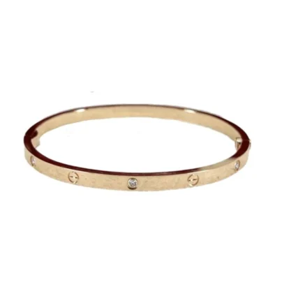 Cartier Love Bracelet 6 Diamonds and 18k Yellow Gold Size 16