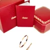Cartier Love Bracelet 6 Diamonds and 18k Yellow Gold Size 16 boxed