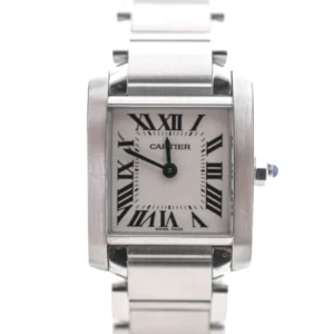Cartier Tank Française Small Model Stainless Steel Watch front