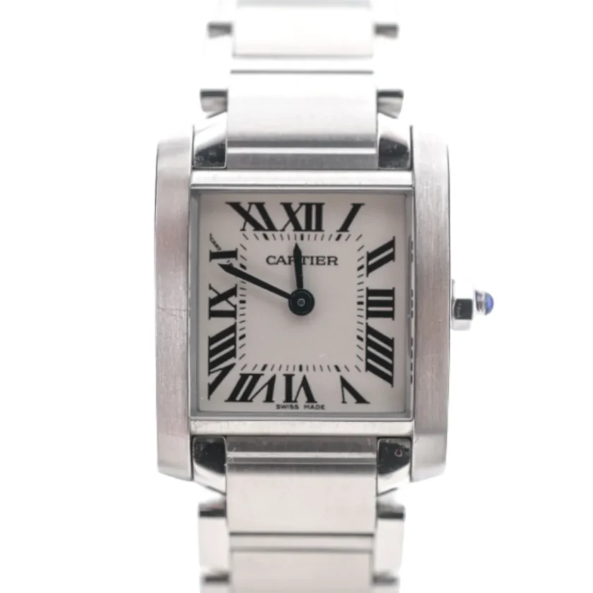 Cartier Tank Française Small Model Stainless Steel Watch front