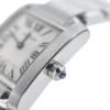 Cartier Tank Française Small Model Stainless Steel Watch spinel
