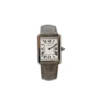 Cartier Tank Solo Stainless Steel Watch Alligator Leather Strap