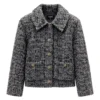 Chanel Fall Winter 2026 Jacket Grey Wool Cotton Mixed Fibres
