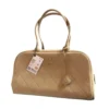 Chanel Large Bowling Bag 26s Dark Beige Suede Gold Hardware