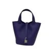 Hermes Picotin 18 Purple Taurillon Clemence leather Palladium Hardware