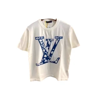 Louis Vuitton Ice Ski Capsule Collection White Blue T shirt Size L