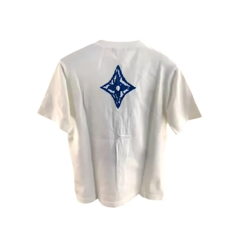 Louis Vuitton Ice Ski Capsule Collection White Blue T shirt Size L back