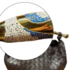 Bottega Veneta Sardine Top Handle Bag Intrecciato Leather Bitter Chocolate Gold tone hardware