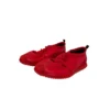 Celine Soft Sneaker in Ultra Red Stretch Lambskin and Suede Calfskin