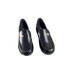 Chanel 25P Loafers Black Shiny Calfskin and crystal embellished CC Size 38 FR