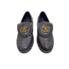 Chanel Dark Grey Crocodile Embossed Patent Calfskin Loafers G45474