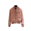 Chanel Sherbet Pink Suede Lambskin Bomber Jacket Fall Winter 2026 Collection 36FR 1