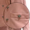 Chanel Sherbet Pink Suede Lambskin Bomber Jacket Fall Winter 2026 Collection Size 36FR