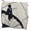 Chanel Square Scarf Black Ecru Silk Twill FW2026