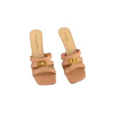 Christian Dior 30 Montaigne heeled mule beige leather size 39 FR