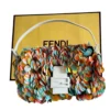 Fendi Baguette Sequin Maxi Multicoloured Paillettes White