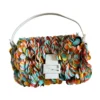 Fendi Sequin Maxi Multicoloured Paillettes Baguette White