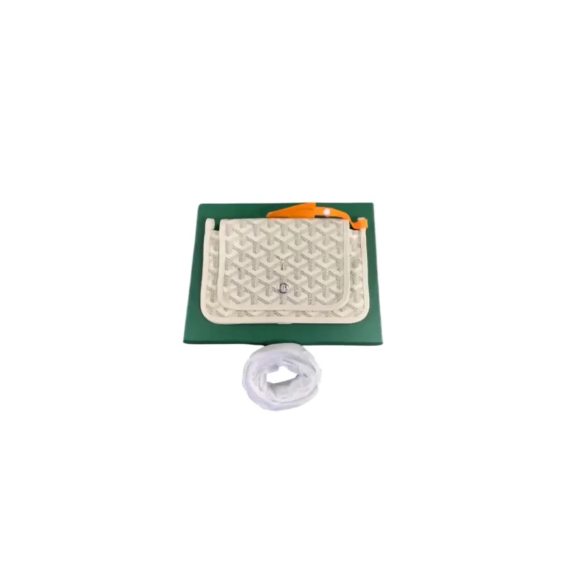 Goyard Plumet Wallet on Chain White Crossbody Bag