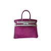 Hermes Birkin 30 Porosus Crocodile Rose Schéhérazade Palladium Hardware
