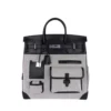 Hermes Cargo HAC Birkin 40 Panda Ecru Toile and Black Swift Palladium Hardware