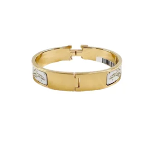 Hermès Clic H Guepards PM Bracelet Yellow gold plated metal back