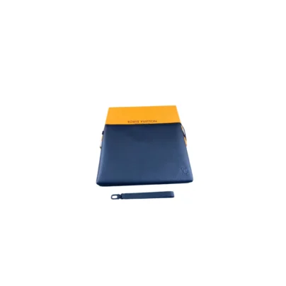 LV Pochette Jour GM Blue Clutch Bag with box
