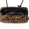 Miu Miu Beau leopard print tote bag interior
