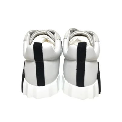 New Hermès Bouncing Sneakers White Black Suede Calfskin Size 42 FR