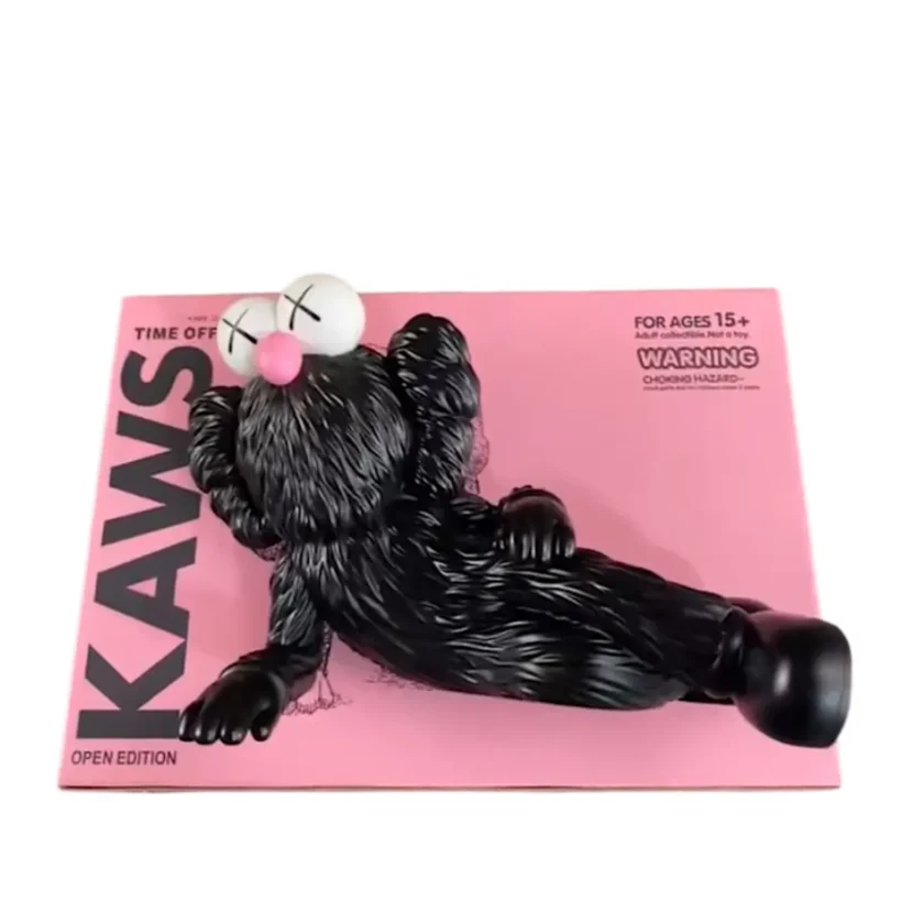 New KAWS Time Off Vinyl Figure Black