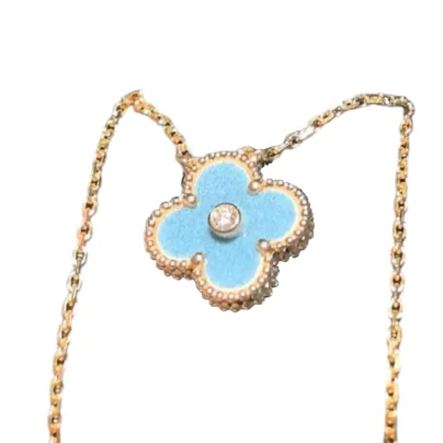 Van Cleef & Arpels 2026 Holiday Pendant Blue Grey Porcelain 1