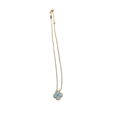 Van Cleef & Arpels 2026 Holiday Pendant Blue Grey Porcelain