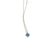 Van Cleef & Arpels Blue Grey Sèvres Porcelain 2026 Holiday Pendant 18k Yellow Gold & Diamond