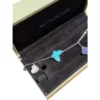 Van Cleef & Arpels Lucky Alhambra 4 Motif Bracelet Turquoise 18K White Gold Mother of pearl detail